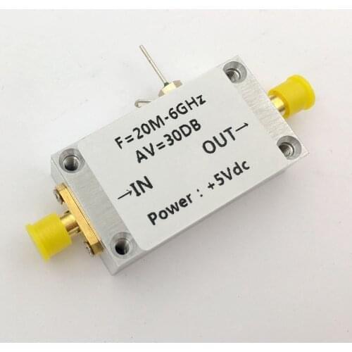 LNA 20-6000Mhz 30dB Low Noise power Amplifier RF Amplifier for HF VHF/UHF antenna fm car Radio RF receiver Repeater Spectrum
