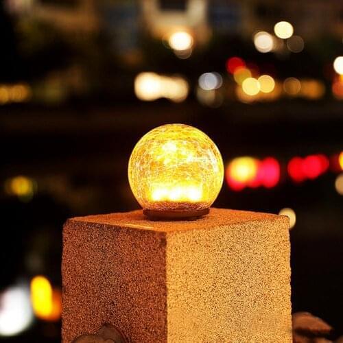 Crystal Balls Solar Lamp Waterproof LED Fairy Lights 8 Modes Outdoor Solar Power Light For Garden Yard Home Party Wedding Decor