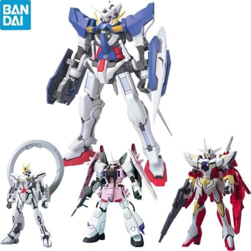 BanDai Anime Japanese 13cm Gundam 00 HG 1/144 GN-001 EXIA Assembly Action Figureals Brinquedos Model Robot Mobile Suit Kids Toy