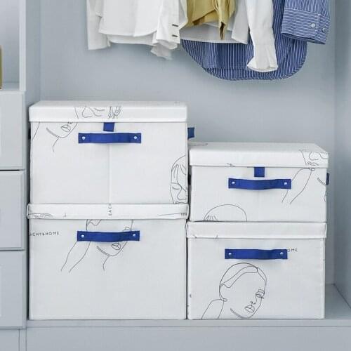 Large Capacity Storage Boxes with Lids for Clothes Household Foldable Clothes Quilts Storage Box Toys Sundries Organizer Box