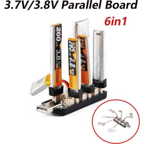 1S LiPo/LiHv Battery USB Charger 3.7V/3.8V 4.2V/4.35V 6 Channel Tiny Whoop Blade Inductrix Micro JST 1.25 JST-PH 2.0 mCX mCPX