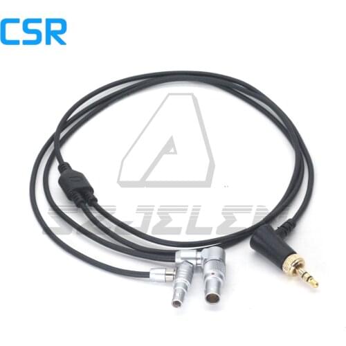 Zaxcom IFB erx 3.5 Elbow with lock to 00B 5pin audio and 0B 5pin time code line for ARRI ALEXA mini 60cm