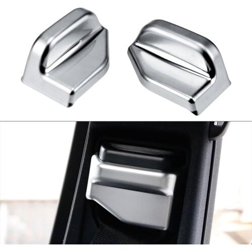 2pcs Car Safety Seat Belt Buckle Cover Strap Clip Padding Decor For Mercedes Benz GLE Car Styling Interior Decor Accessories