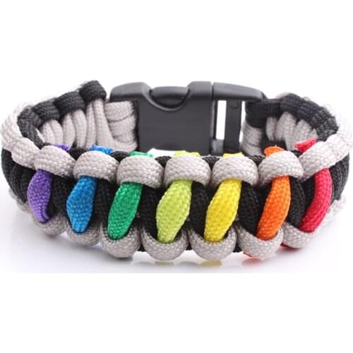 2015 Cheap Camping Parachute Cord Emergency Paracord Bracelet Survival Jewelry,Camping survival equipment