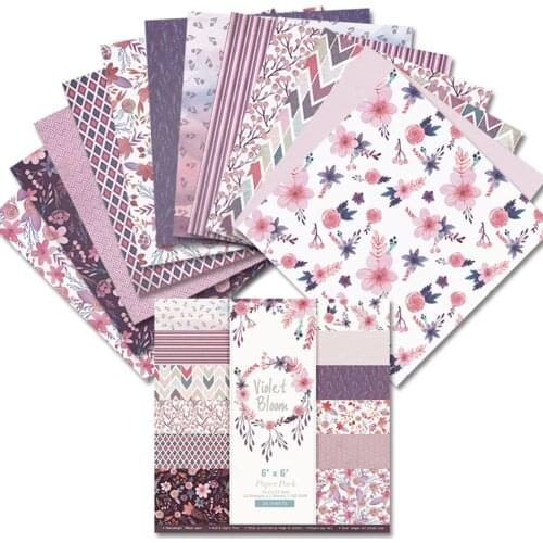 24 Sheets 12patterns /set Scrapbooking Paper Pack 6x6inch Origami Paper DIY Scrapbooking Collage Album Gift Packaging Decoration