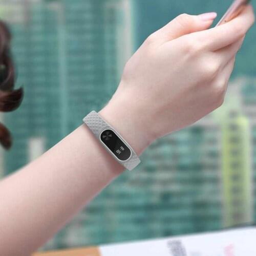 250mm Soft TPU Silicone Smartwatch Bracelet Strap Watch Band Wristband Replacement Smart Band Accessories for Xiaomi Mi Band 2