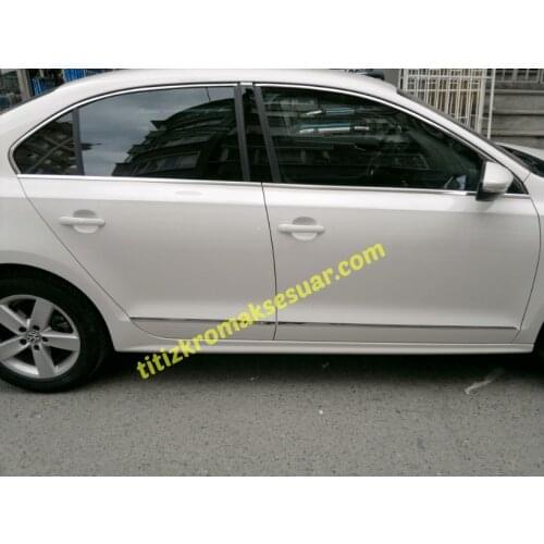 For Volkswagen Jetta Chrome Door Side Streamer 2011 2012 2013 2014 2015 2016 4 Pieces Car Accessories Special Chrome Accessory