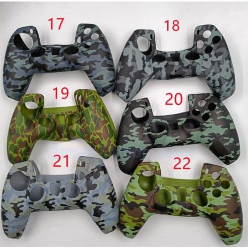44pcs Disruptive pattern Soft Silicone Case Cover For Playstation5 PS5 Controller Protection Case For PS5 Gamepad Accessories