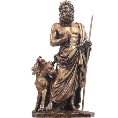 Hades restoring ancient ways decorated resin models of Greek gods warriors and knights decorated figure Sculpture statue