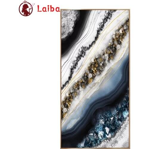 Diamond Mosaic Abstract golden gray art round drill Cross Stitch Diamond Embroidery Art Painting Full Square Decor For Home