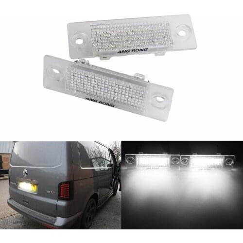 ANGRONG LED License Number Plate Light For VW Caddy III Box/Estate 2004-15 For Skoda Superb MK1 3U (B5) 2002-08 (CA239)