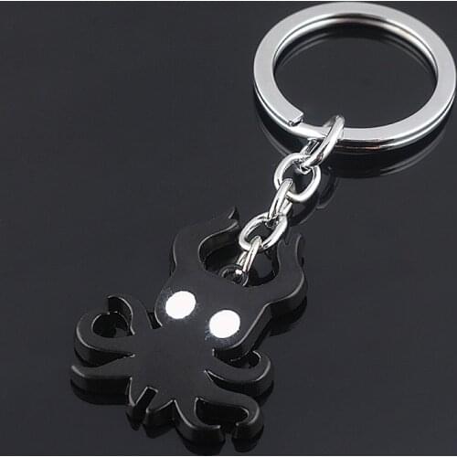 Game Hollow Knight Silksong Keychain Princess Hornet Grub Shadow Octopus Key Holder for Women Men Bag Car Jewelry Gift