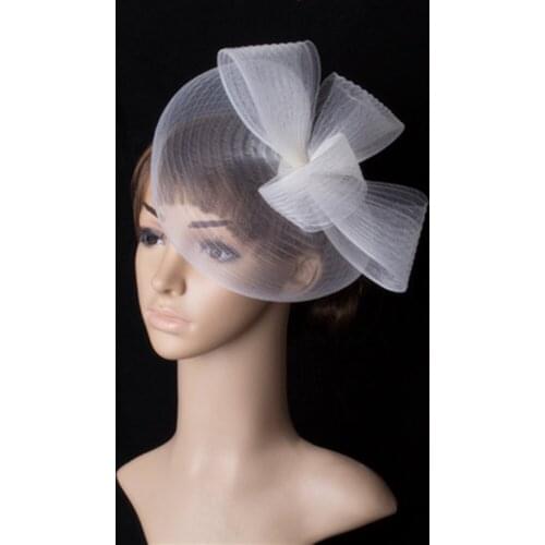 Wonderful Color Crinoline Fascinator Headwear Colorful Mesh Occasion Party Show Hair Accessories Millinery Cocktail Hat MYQ052