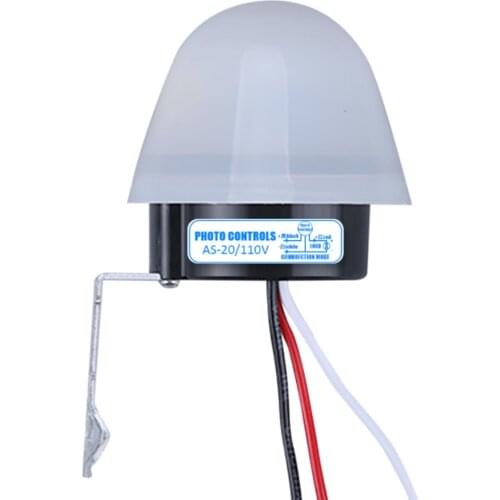 AS-20 DC 12V AC 110V 220V 10A Waterproof Sensitive Auto Photo Switch On/Off Photocell Street Light Switch Sensor Switch Tools
