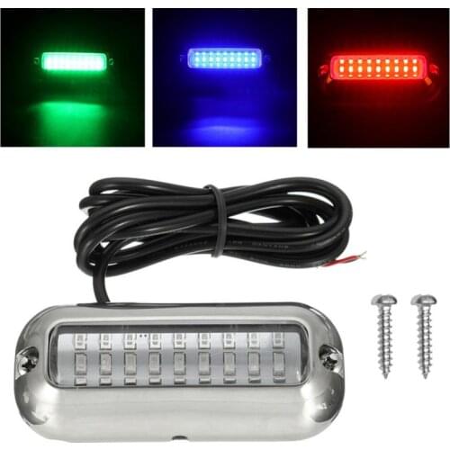 1Set 12V 27LED Underwater Pontoon Marine/Boat Transom Light Waterproof LED 316SS Stainless Steel Lamp Boat Parts & Accessories