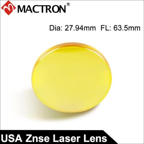 Dia 1.1" Best Quality USA CO2 Laser Focusing Lens,FL 2.5", ET3.5 Using For 300w CO2 Laser Tube
