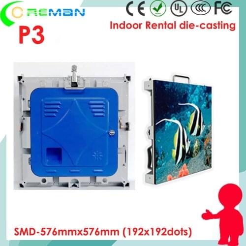 HD xxx video full color stage led display p3 , Cheapest price p3 interior led panel movable CE UL top quality rental led display