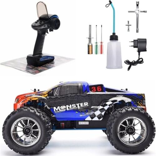 HSP RC Car 1:10 Scale Two Speed Off Road Monster Truck Nitro Gas Power 4wd Remote Control Car High Speed Hobby Racing RC Vehicle