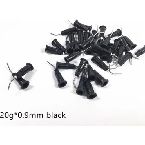 200~5000Pis Dental Pre Bent Flow Dispensing Flowable Needle Delivery Tip Etching Gel Irrigation Composite 20Gauge Black