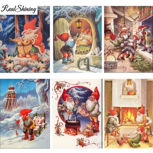 Christmas Eve Santa carnival DIY diamond painting cross stitch diamond mosaic diamond embroidery full square round drill F440