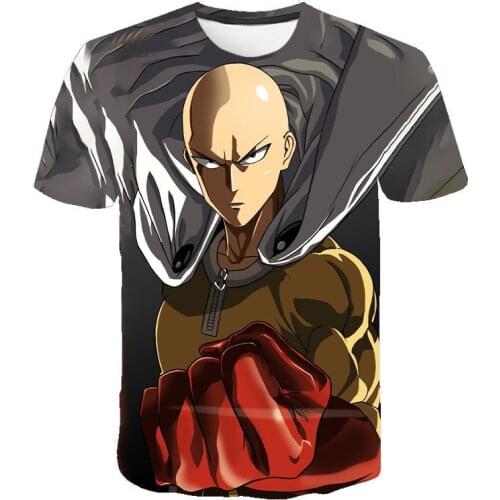 Short Sleeve 3D Print Men Women T-Shirt One Punch Man Casual Streetwear Fashion Anime Cartoon Unisex Trendy T Shirts