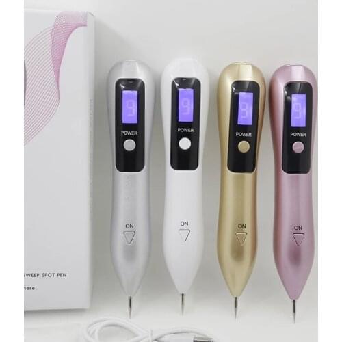 New Plasma Pen LCD 9 speed level beauty mole laser spot removal pen beauty plasma pen Tattoo Removal facial cosmetology devices