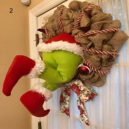 New Years Gift How The Grinch Stole Christmas Burlap Wreath Christmas Garland Decorations Christmas Ornaments Cute Gifts