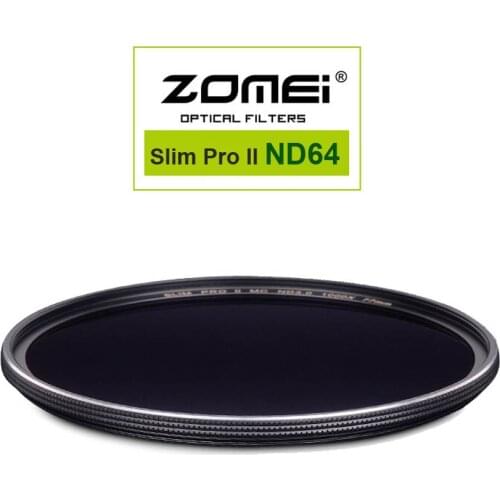 Zomei MC ND64 ND1.8 52mm 58mm 67mm 72mm 77mm 82mm Pro Optical Glass Neutral Density ND Filter for Canon Nikon Sony Pentax Lens