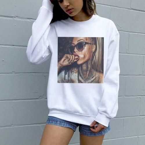 2020 Autumn And Winter Fashion Plus Size Harajuku Soft Womens Black Girl Magic Gothic Steetwear Aesthetic Hoodies Female Tops