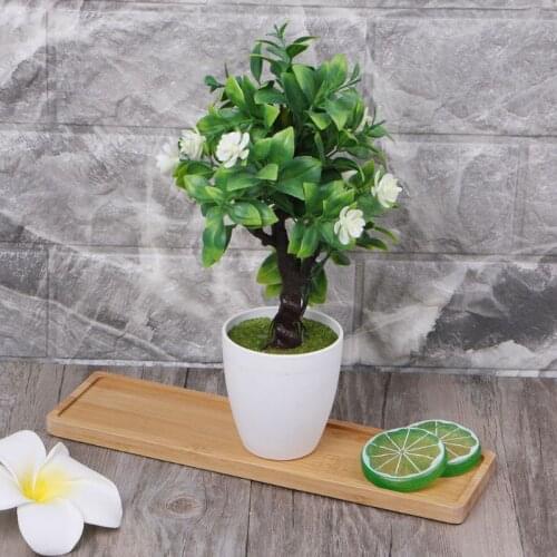 Rectangle Bamboo Wood Saucer Plant Tray Mini Plant Flowerpot Stand Succulent Flower Pot Tray