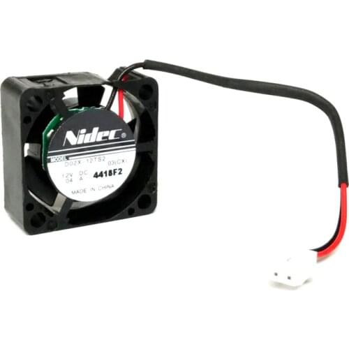 Nidec D02X-12TS2 DC 12V 0.04A 2 Line 2510 2.5CM quiet small micro mini Cooling fan