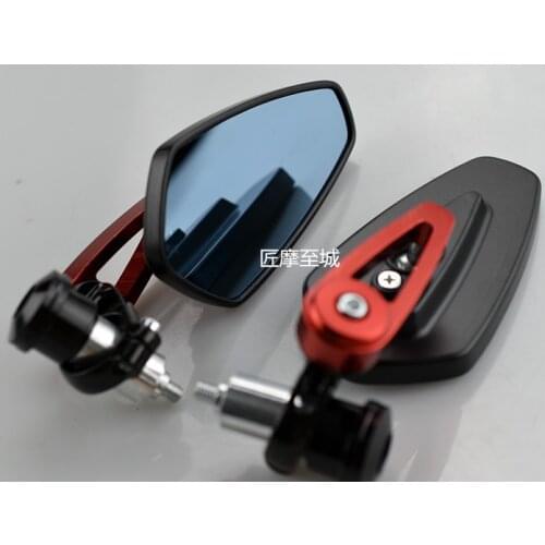Universal 7/8"" 22mm handle bar motorcycle bar end mirror Motorcycle Mirror For honda yamaha Kawasaki z750 Suzuki Ducati BMW KTM