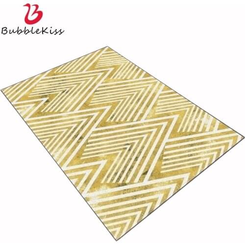 Bubble Kiss Modern Design Area Rug For Living Room Nordic Geometric Golden Rug Carpet Living Room Nordic Decoration Floor Mats