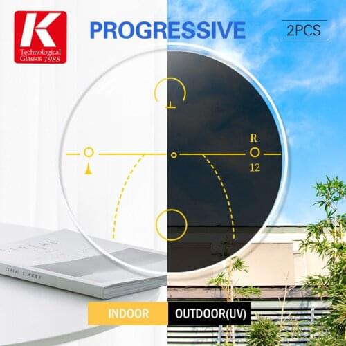 1.56/1.61/1.67 (ADD +0.25-+3.00) Progressive Multifocal Photochromic Lenses Optical Prescription Myopia Hyperopia Lens