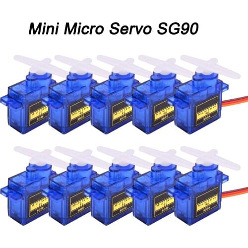 100pcs / lot New SG90 SG 90 9G Mini Micro Servo for RC 250 450 Helicopter Airplane Car RC