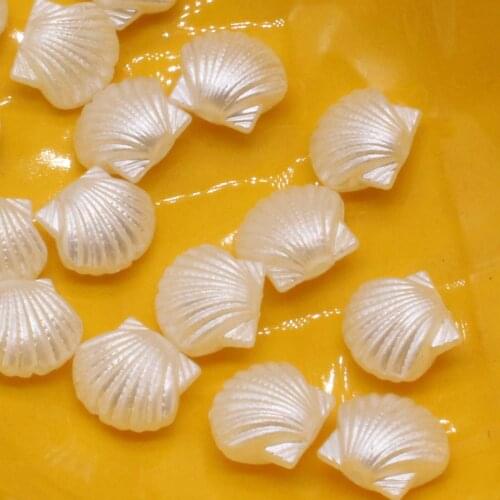 100PCS Shell Acrylic Beads DIY Imitation Pearl Style Making Necklace Bracelet Jewelry Accessories 10x11mm