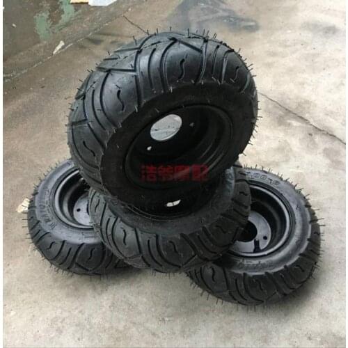 13x5.00-6-inch wheel hub vacuum Road tire with self-made small ATV go kart set of 4 pcs