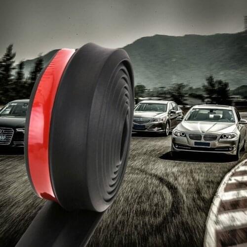 2.5m/8.2ft Car Styling Car Bumper Strip Rubber Bumper Strip 65mm Bumper Lip Car