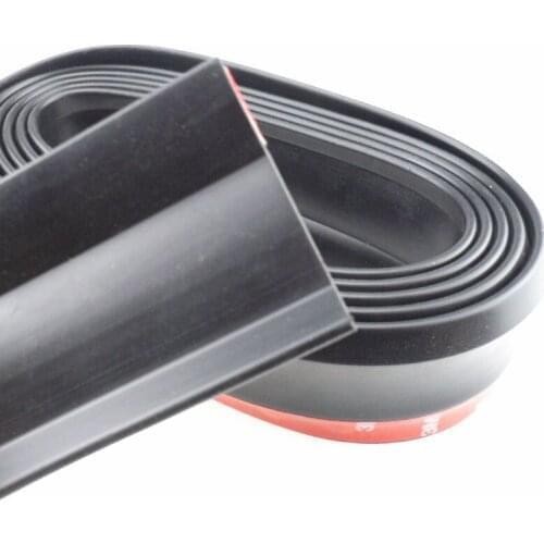 2.5 m front lip bumper car kit cushion tape soft black bumper for Porsche Cayenne Macan Macan S Panamera Cayman Carrera Porsche9