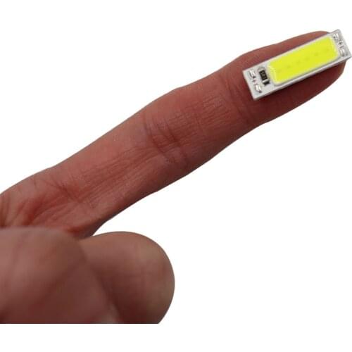 25x7mm COB LED Light Strip 3V 3.7V 5V 1W LED Chip 3000K 6000K Warm Cold White Tiny Lamp for DIY Lighting