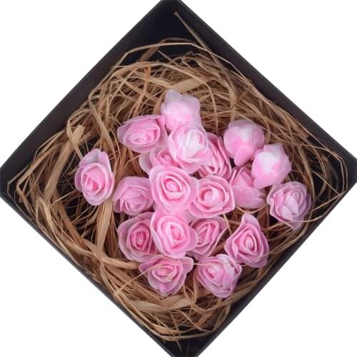 50 / 100 / 200 pcs Cheap Artificial Foam Rose 3CM Heads Flower For DIY Home Wedding Decoration Fake Flower Accessories Carft