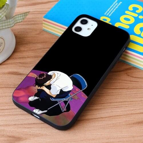 For iPhone It all comes tumbling down (Shinji Ikari) Soft TPU border Apple iPhone Case