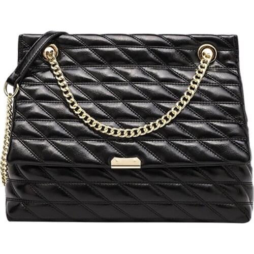 Designer Brand bag Luxury Leather Quilted handbags Female Black bag Ladies Chain Crossbody bags for Women Shoulder bag Sac AMain