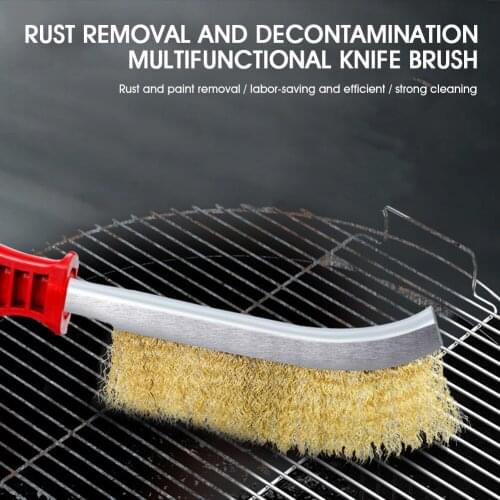 Grill Cleaner BBQ Grill Steel Wire Brush Cleaning Tools Wear-resistant Kitchen Garden Grills Picnics BBQ Tools Accessories