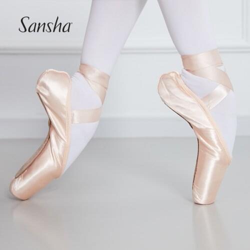 Sansha F.R.D Series Classic Ballet Pointe Shoes With Extra-Strong Hytrel® Technology Shank Women Girls Dance Shoes F.R.DUVAL1.0