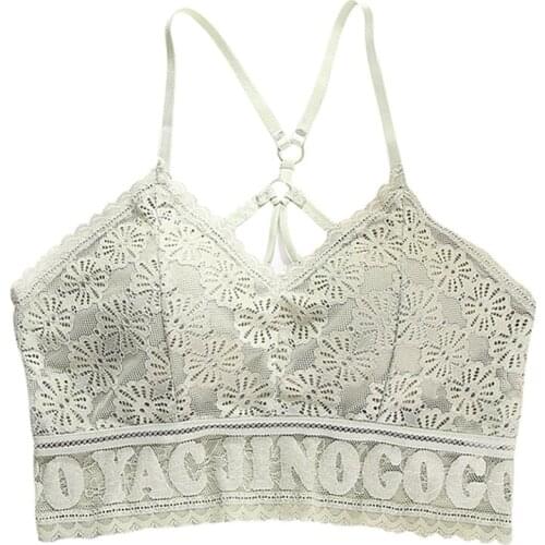 Summer Bra Womens Inner Vest With The Same Paragraph Tube Top Miracle Lace Wrapped Chest Beautiful Strap Chest Pad Girl Straps