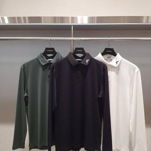 New Spring And Autumn Golf Mens Long-Sleeved T-Shirt Sports Quick-Drying Breathable Sweat-Absorbent Jersey Polo Shirt