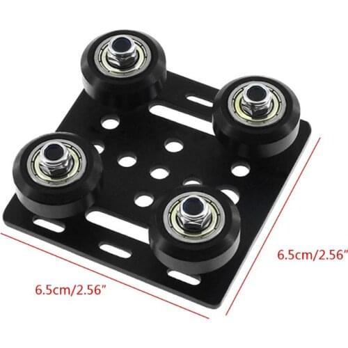 3D Printer Part Openbuilds V-Slot Gantry Plate Set 20mm Special Slide Plate for Aluminum Profiles V-slot Mini Five Roulette