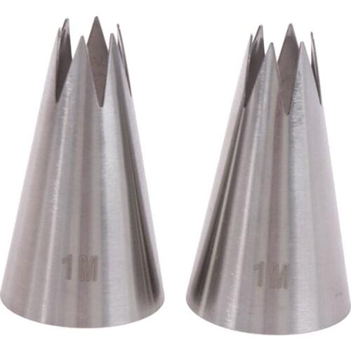 Icing Piping Nozzles Nozzle Open Star Tip Pastry Cookies Tools Cake Decorating Cupcake