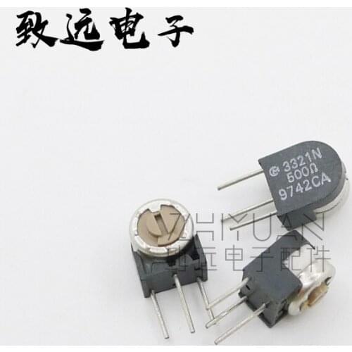 Original New 100% 3321N-25-501 500R single-turn precision potentiometer adjustable resistance (SWITCH)